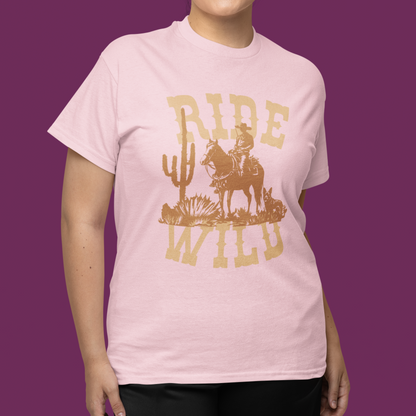 Cowboy Tshirt Wild West Horse Shirt Dog Lover Gift Cowboy Tshirt pink