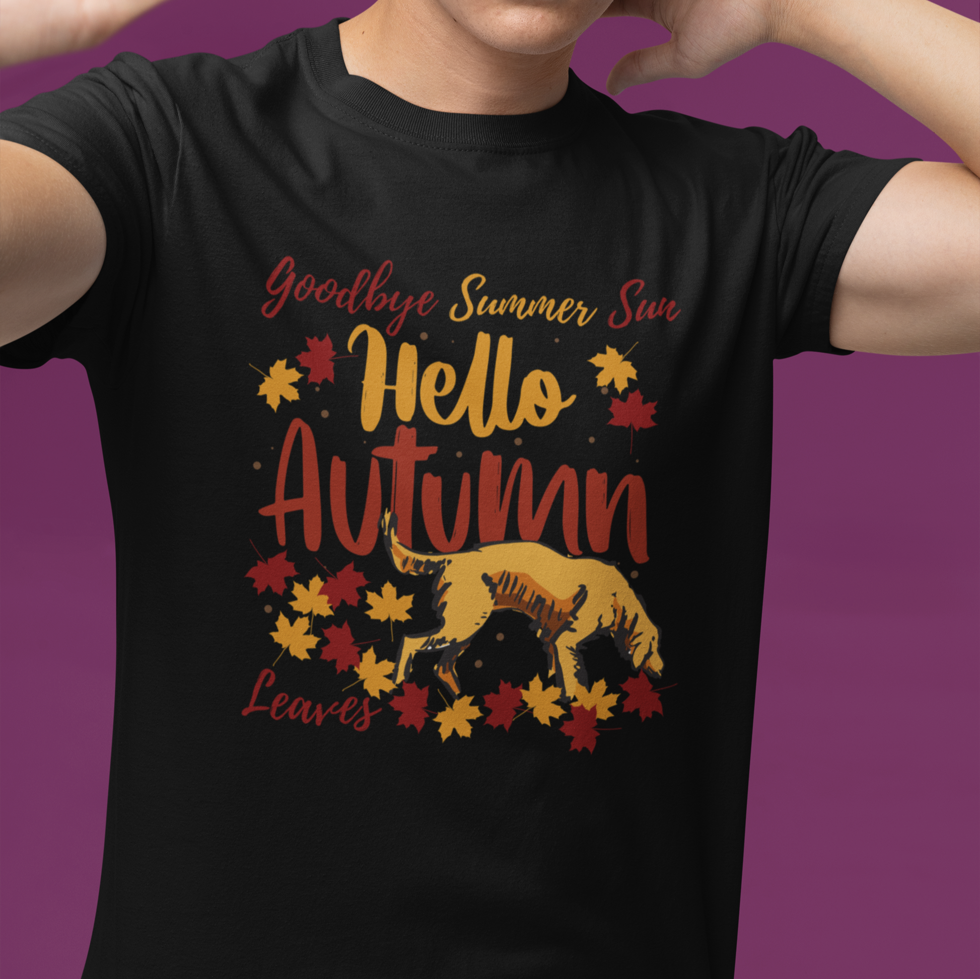 Autumn Leaves Tshirt Dog Walker Shirt Dog Lover T shirt Dog Owner Gift Vegan Tshirt black