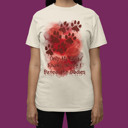 Blood Stained Tshirt Paw Print Blood Spatter Shirt Halloween Blood Dog Lover Tshirt sand