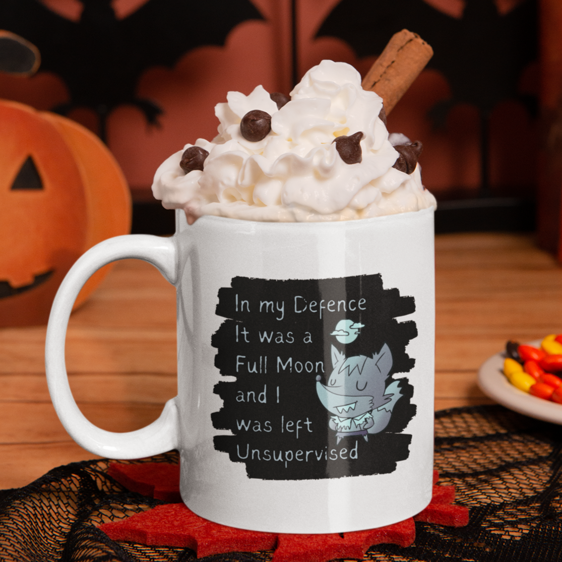 Wolf  Coffee Mug Halloween Mug Dog Lover Gift Funny Coffee Mug