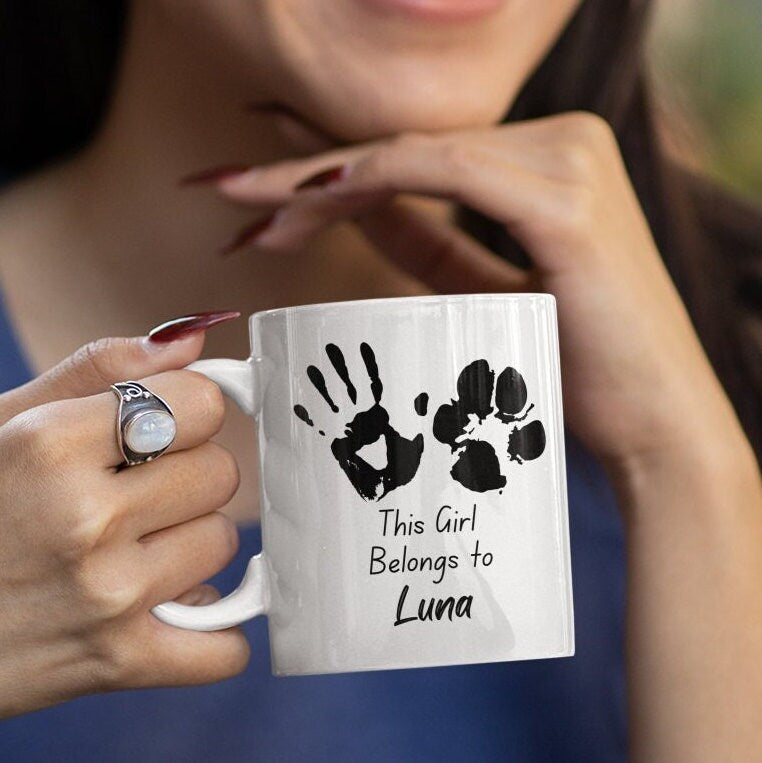 Personalised Dog Lover Coffee Mug Custom Dog Name Personalised Dog Owner Gift