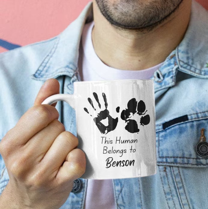 Personalised Dog Lover Coffee Mug Custom Dog Name Personalised Dog Owner Gift