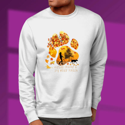 Paw Print Sweatshirt Autumn Dog Walker Sweatshirt Dog Lover Jumper Autumn Dog Lover Gift