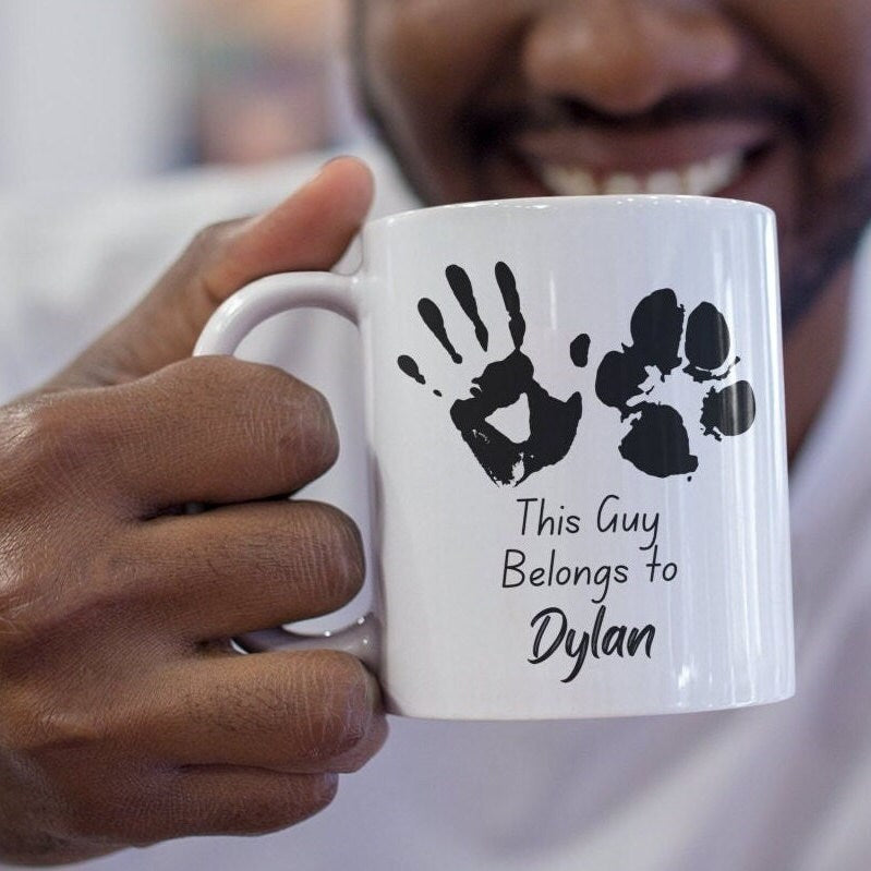 Personalised Dog Lover Coffee Mug Custom Dog Name Personalised Dog Owner Gift