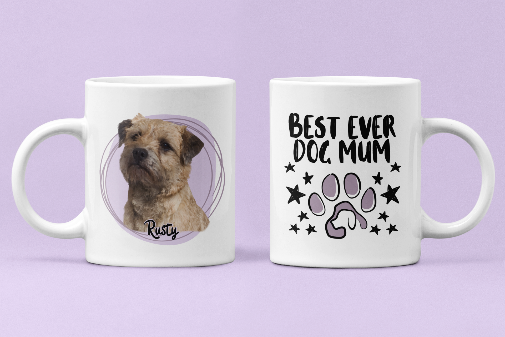 Personalised Pet Portrait Mug Dog Photo Coffee Mug Custom Dog Lover Mug Dog Mum Gift Dog Dad Gift