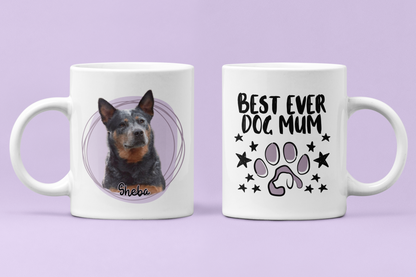 Personalised Pet Portrait Mug Dog Photo Coffee Mug Custom Dog Lover Mug Dog Mum Gift Dog Dad Gift