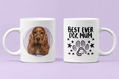 Personalised Pet Portrait Mug Dog Photo Coffee Mug Custom Dog Lover Mug Dog Mum Gift Dog Dad Gift