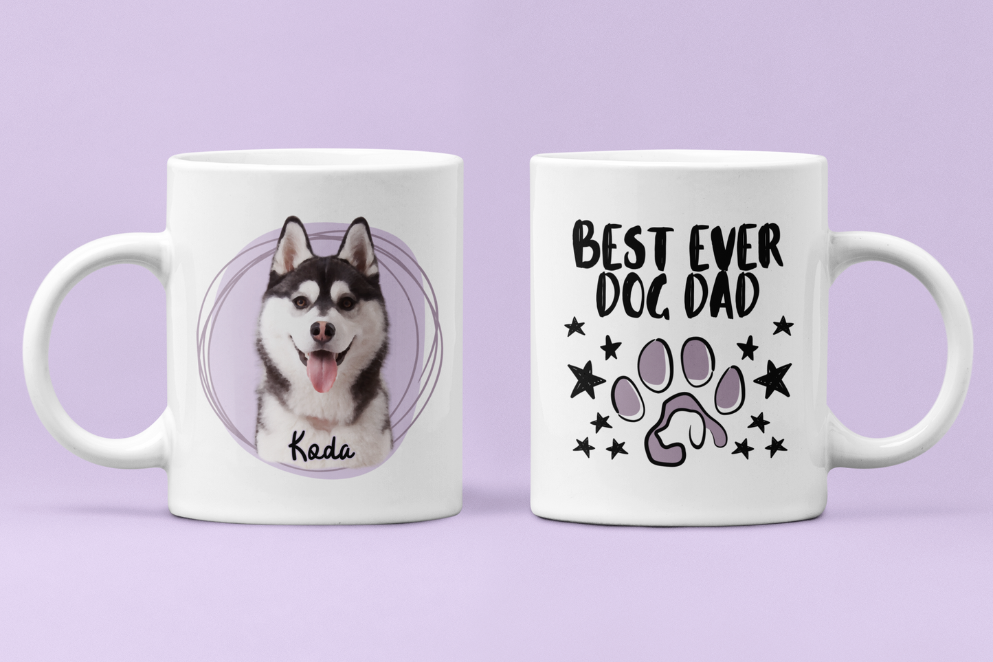 Personalised Pet Portrait Mug Dog Photo Coffee Mug Custom Dog Lover Mug Dog Mum Gift Dog Dad Gift