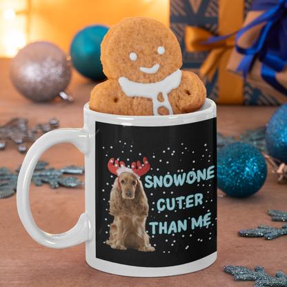 Spaniel Christmas Mug Dog Lover Gift Coffee Mug Christmas Gift For Dog Lover