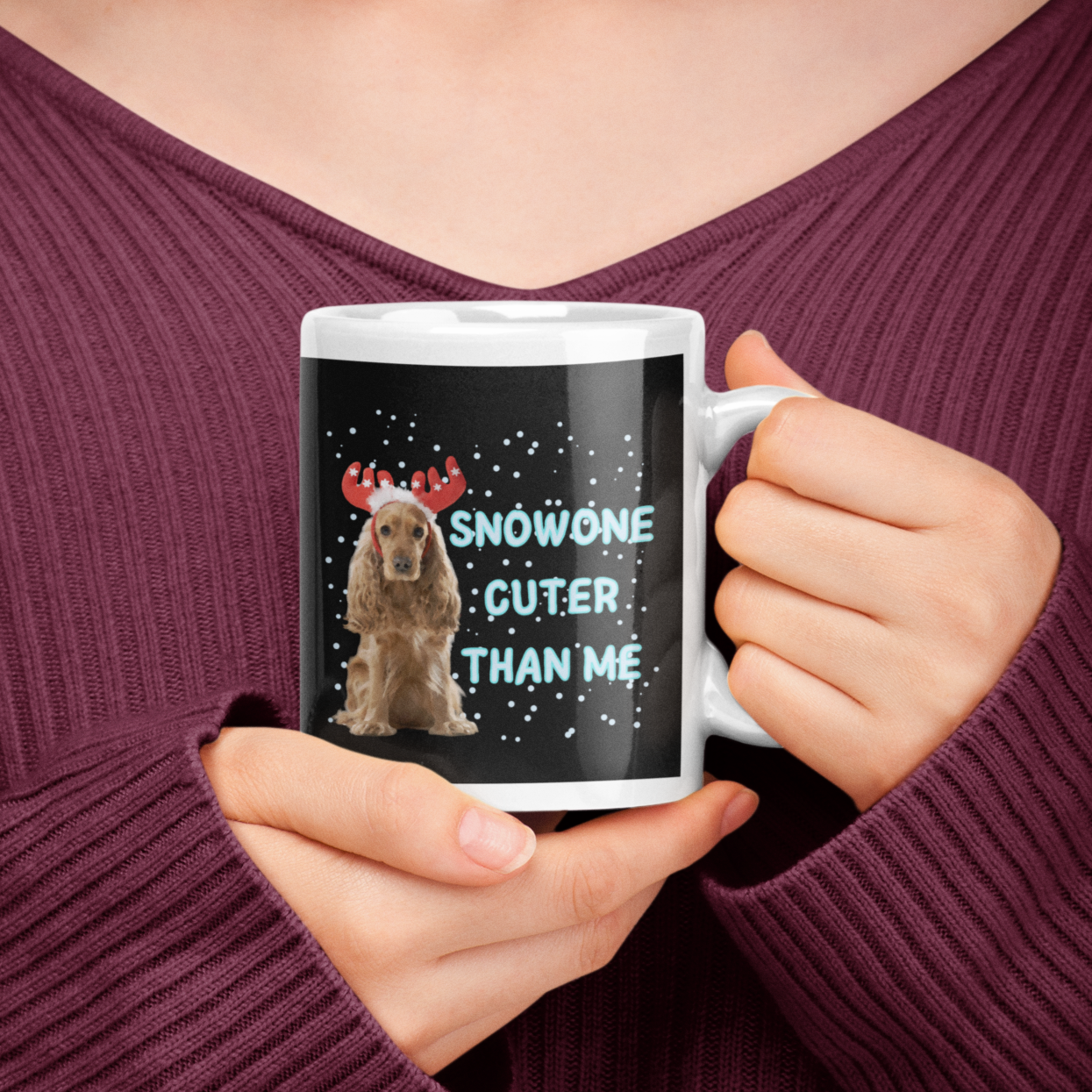 Spaniel Christmas Mug Dog Lover Gift Coffee Mug Christmas Gift For Dog Lover