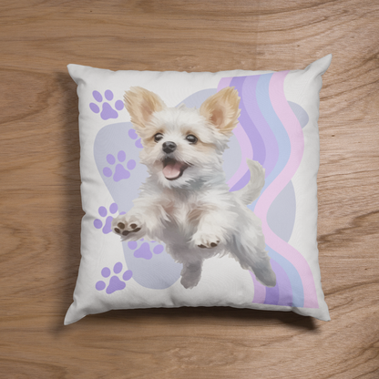 Wavy Dog Pillow Wavy Cushion Puppy Paws Home Decor Wave Pillow Dog Lover Gift