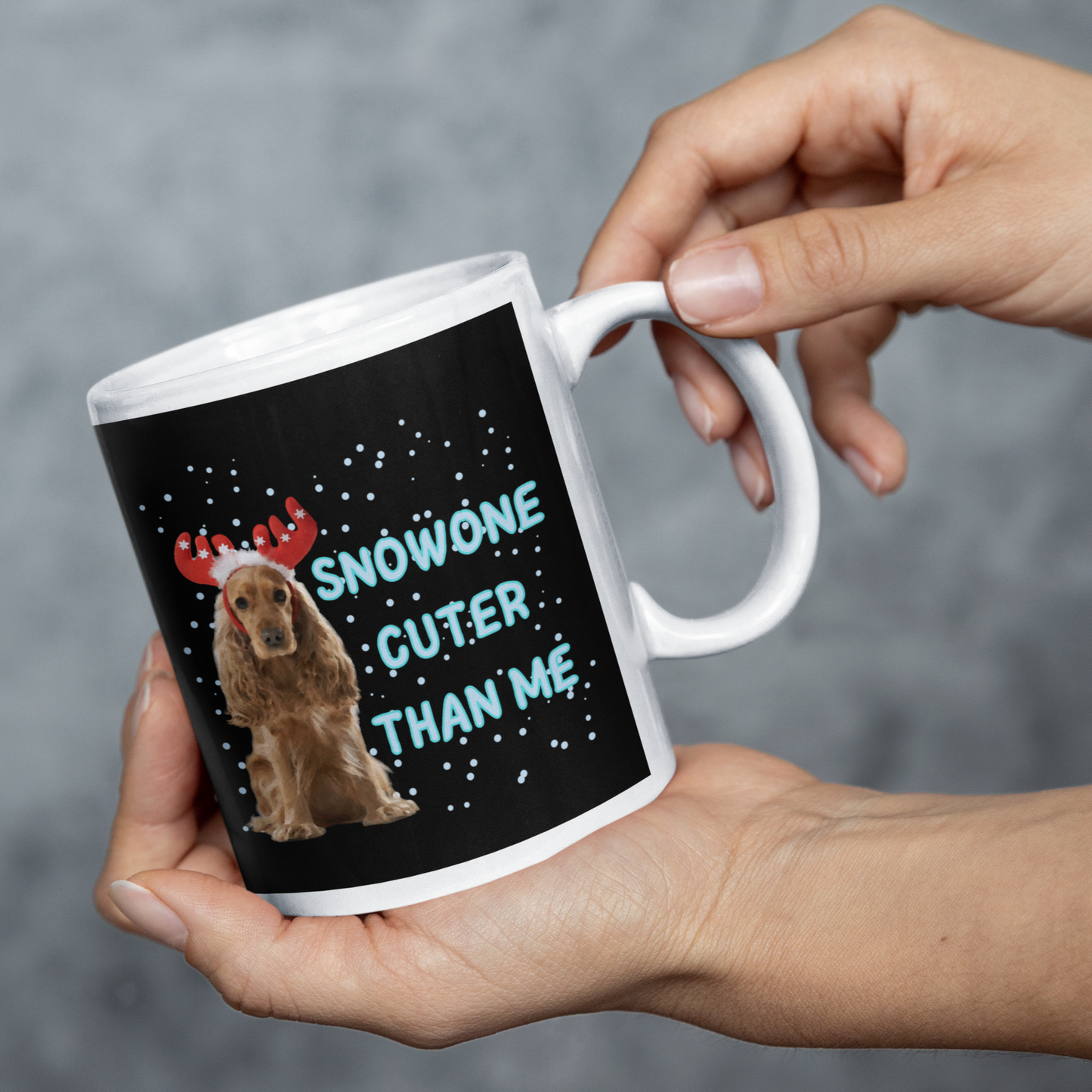 Spaniel Christmas Mug Dog Lover Gift Coffee Mug Christmas Gift For Dog Lover