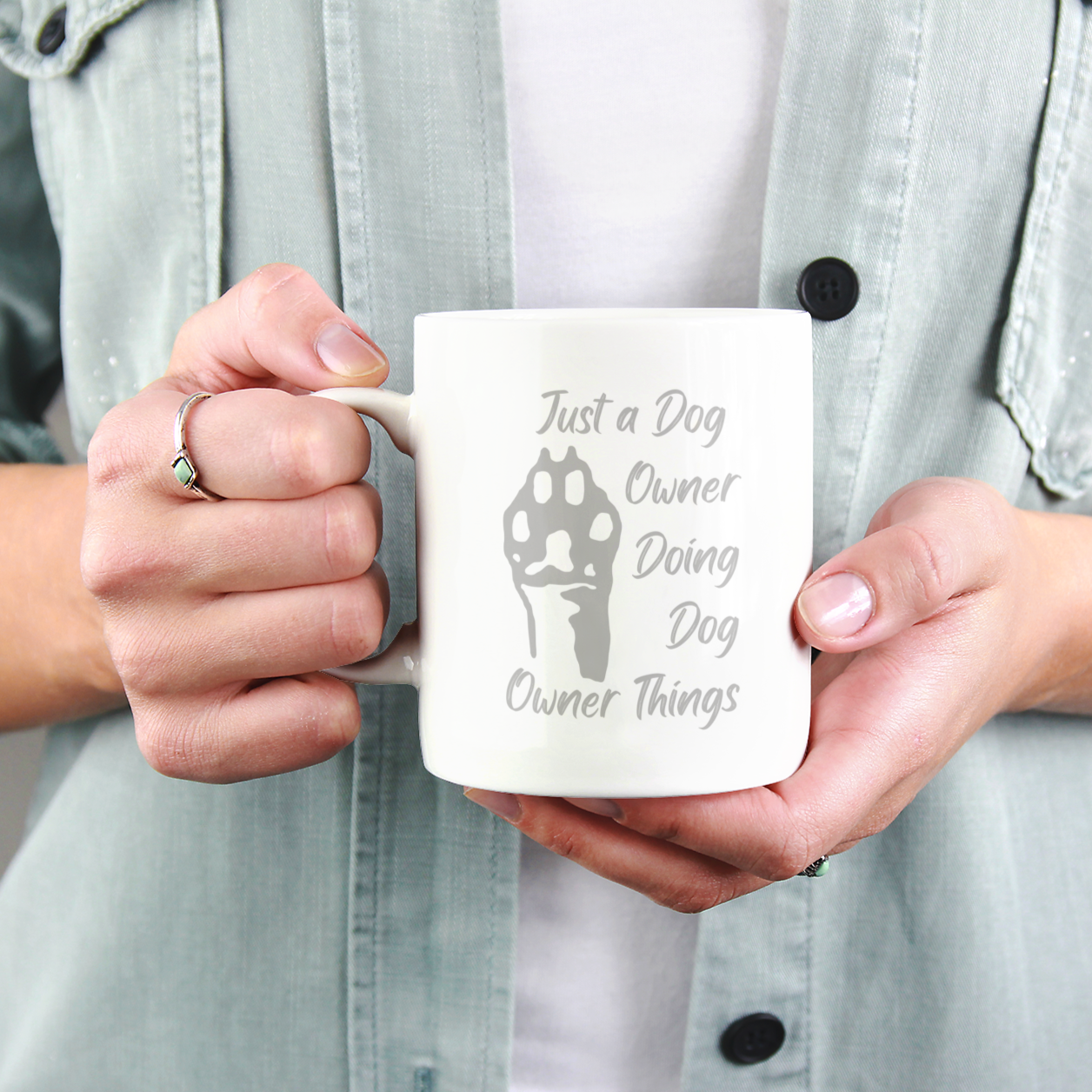 Paw Print Coffee Mug Dog Lover Mug Dog Owner Gift