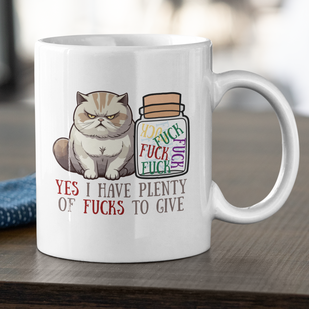 Funny Grumpy Cat Mug Sarcastic Cat Lover Gift Adult Humour Coffee Cup Funny Coffee Mug Cat Lovers