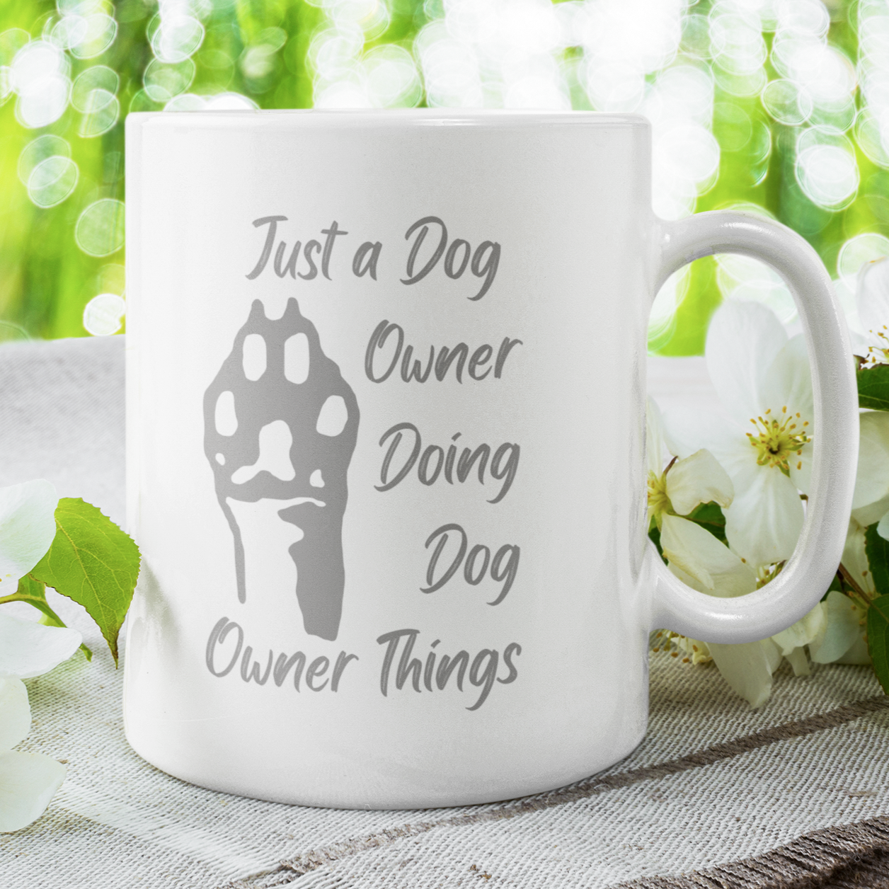 Paw Print Coffee Mug Dog Lover Mug Dog Owner Gift