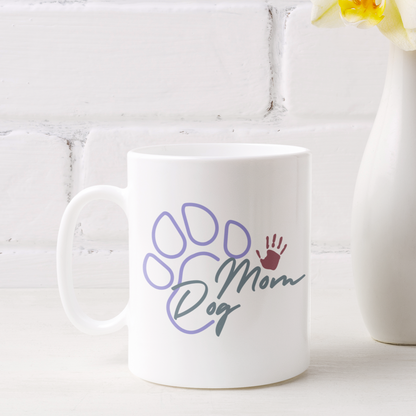 Dog Mum Mug Love Heart Coffee Mug Paw Print Dog Lover Mug Dog Dad Coffee Mug