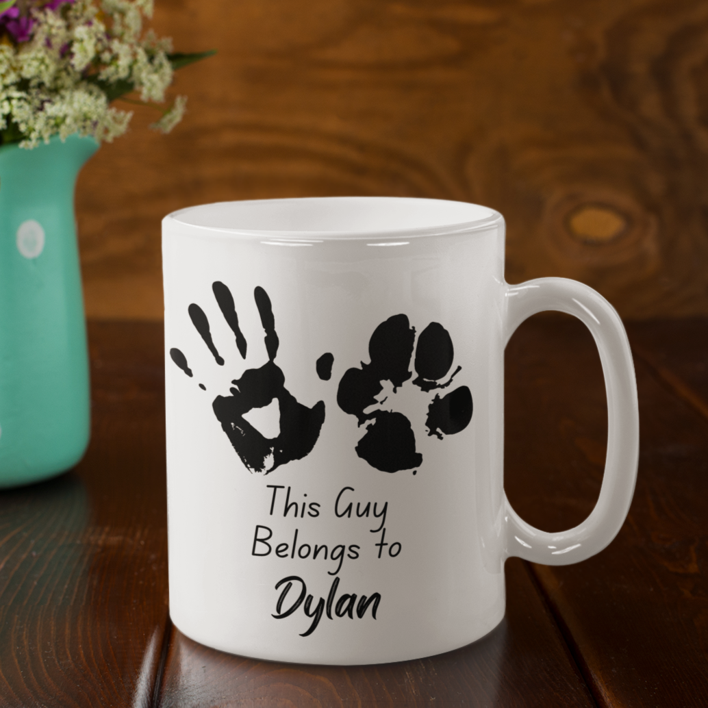 Personalised Dog Lover Coffee Mug Custom Dog Name Personalised Dog Owner Gift