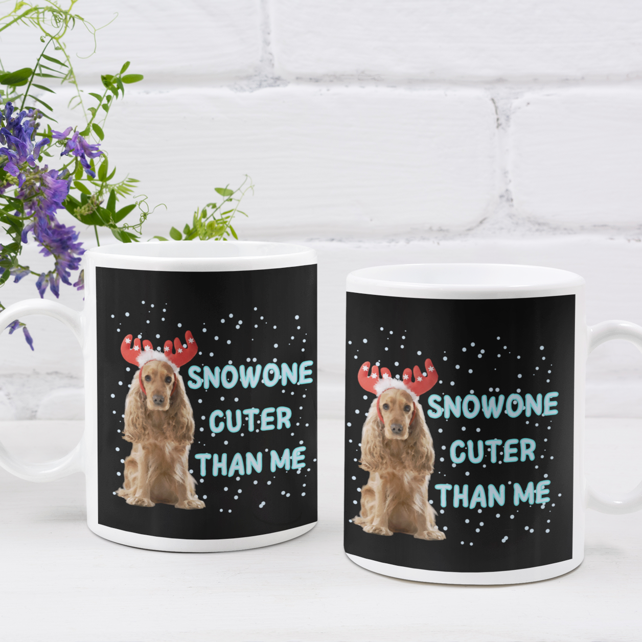 Spaniel Christmas Mug Dog Lover Gift Coffee Mug Christmas Gift For Dog Lover