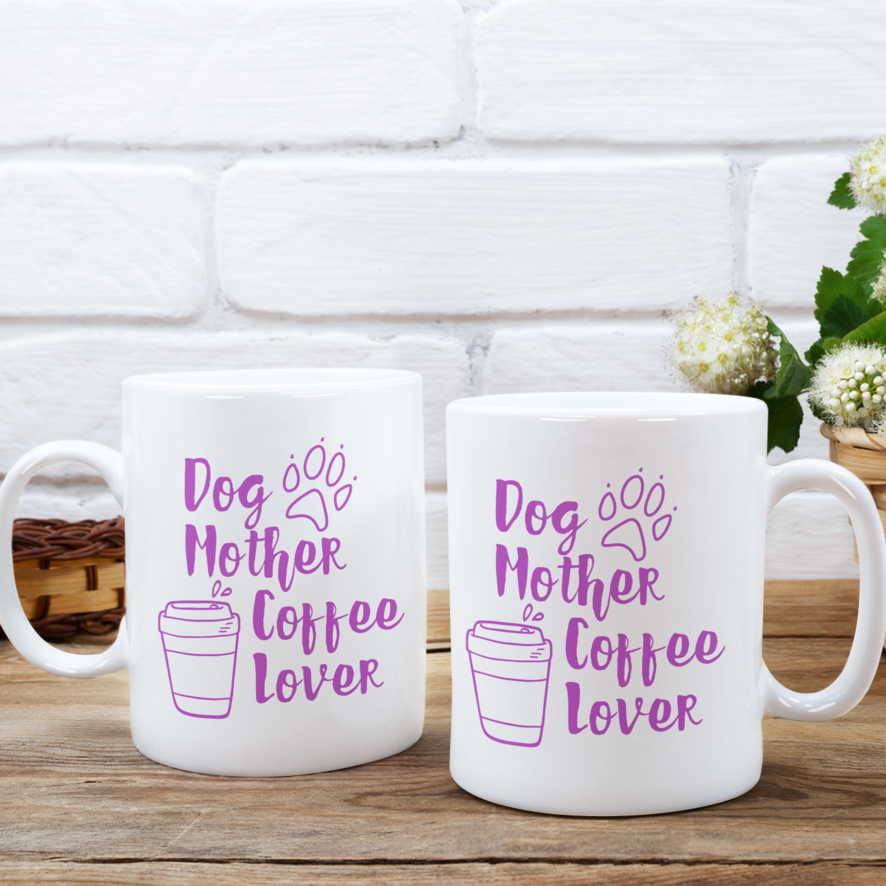 Dog Mum Coffee Mug Dog Lover Mother's Day Gift Dog Coffee Lover Mug