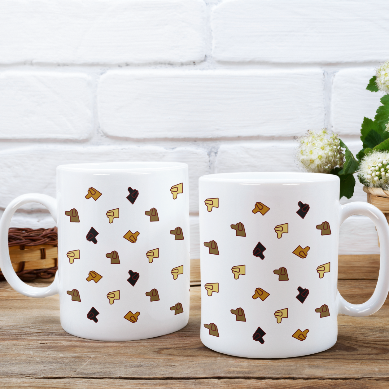 Labrador Coffee Mug Dog Pattern Mug Labrador Lover Coffee Mug Dog Lover Gift