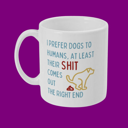 Funny Dog Lover Coffee Mug Prefer Dogs Mug Dog Lover Gift For Dog Owners