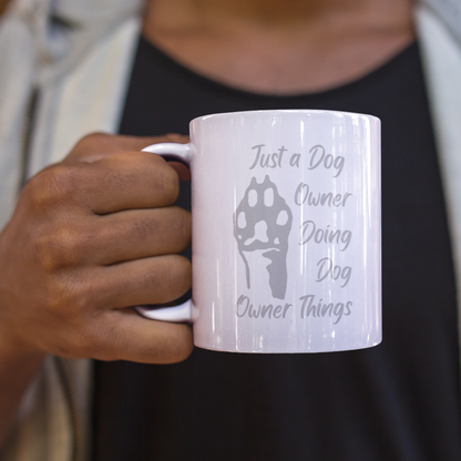 Paw Print Coffee Mug Dog Lover Mug Dog Owner Gift