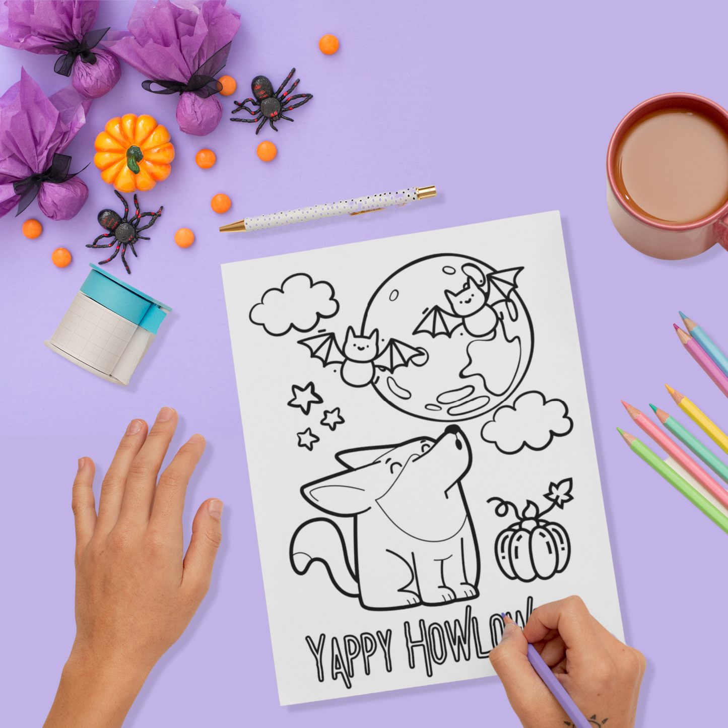 Printable Dog Lover Colouring Pages Dog Designs Halloween Craft