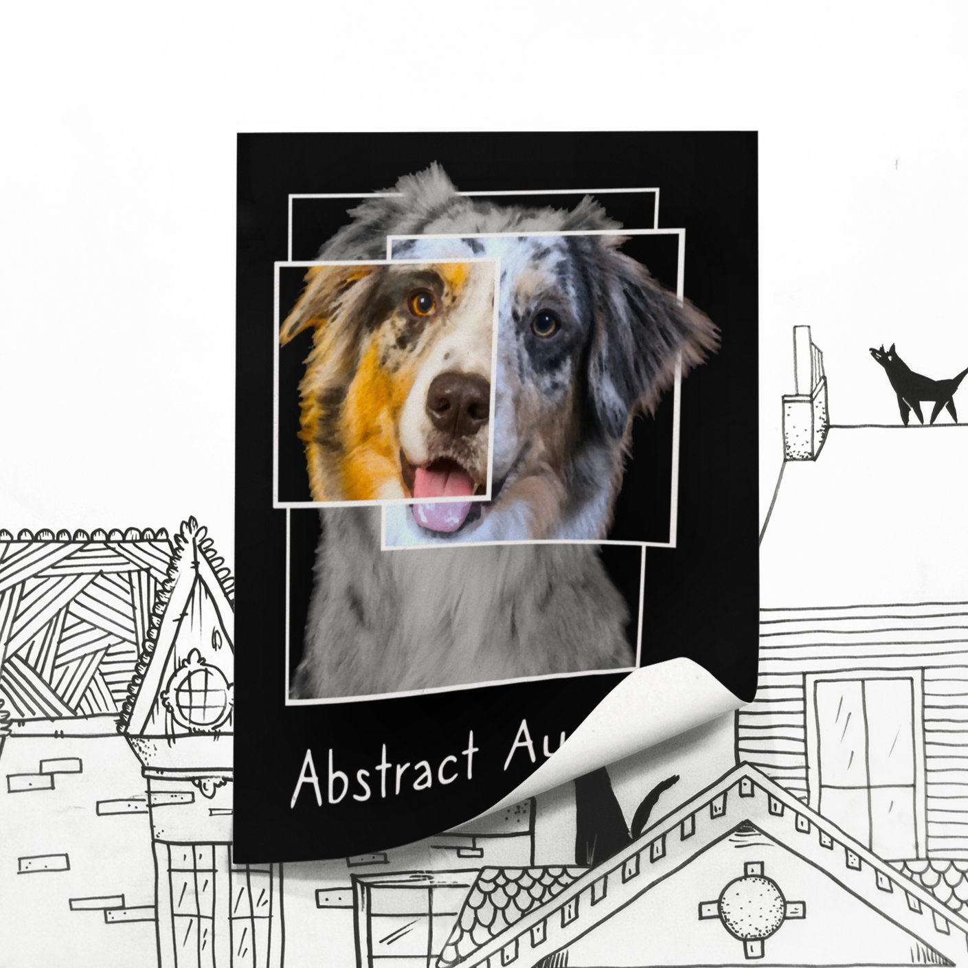 Australian Shepherd Dog Lover A3 Poster