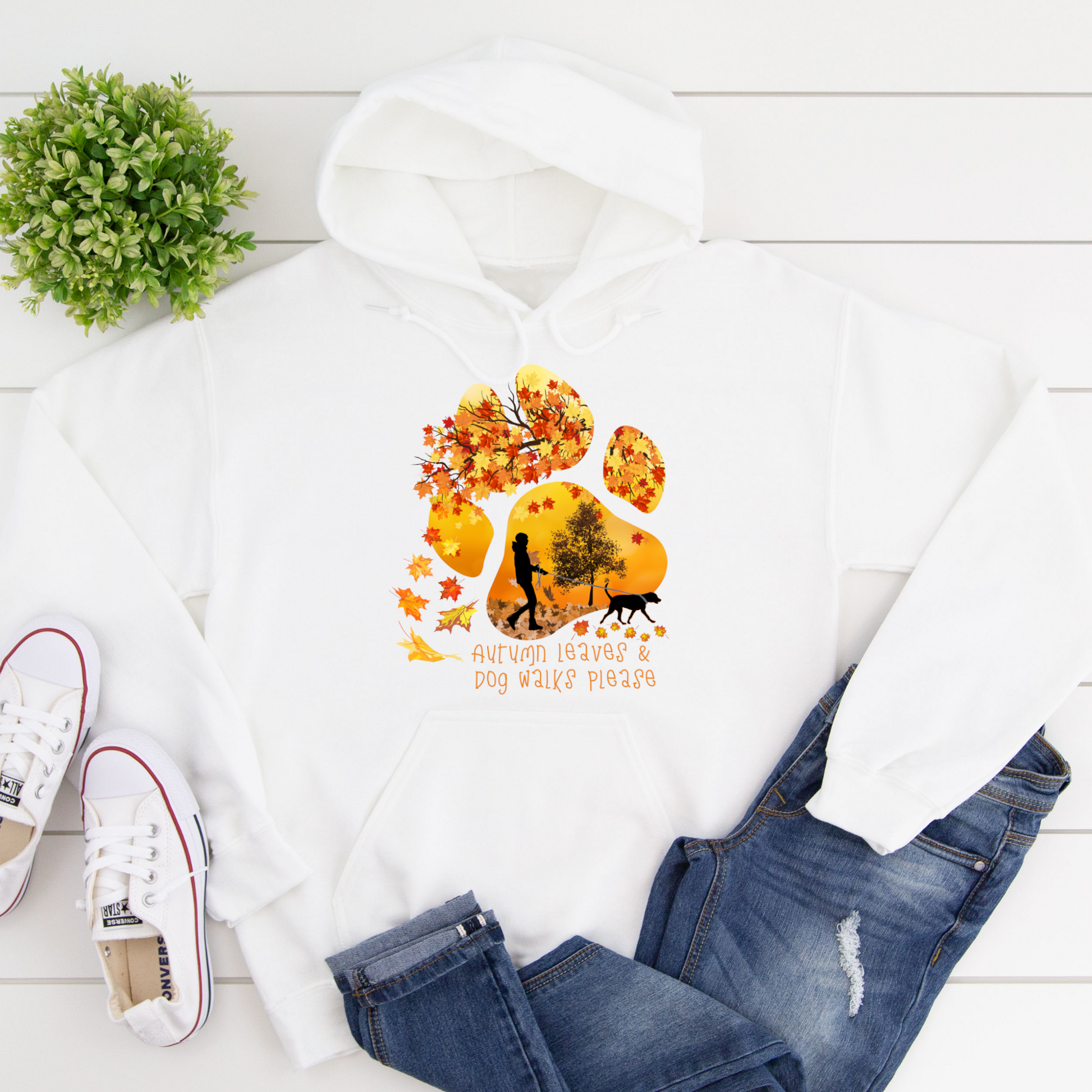 Dog paw print hoodie hotsell