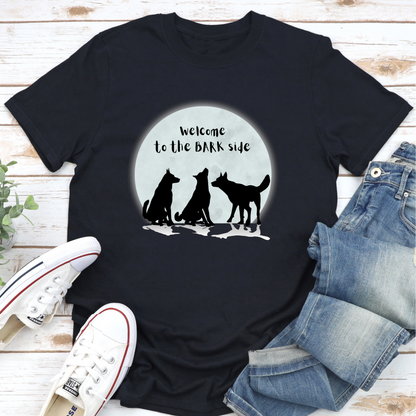 Halloween Dog Silhouette Moon Dog Lover T shirt