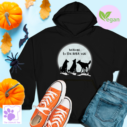 Halloween Dog Silhouette Moon Dog Lover Hoodie