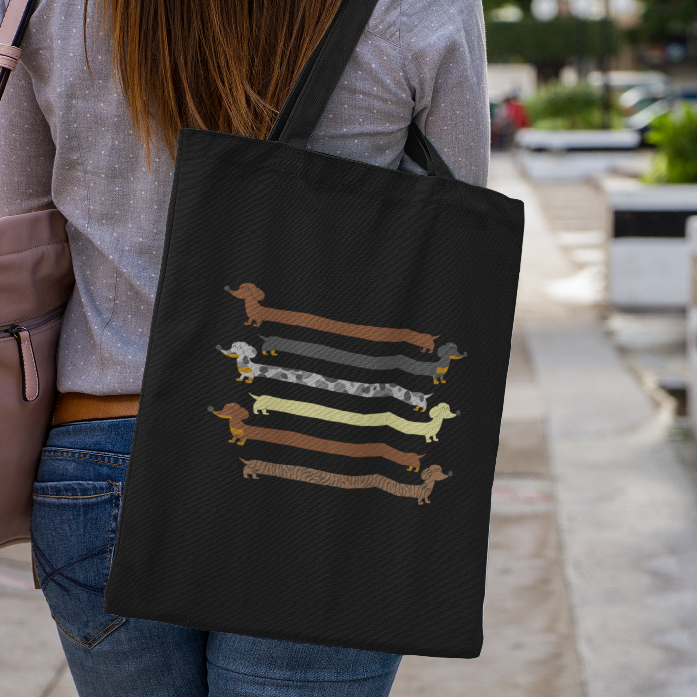 Dachshund Breed Colours Dog Lover Tote Shoulder Bag