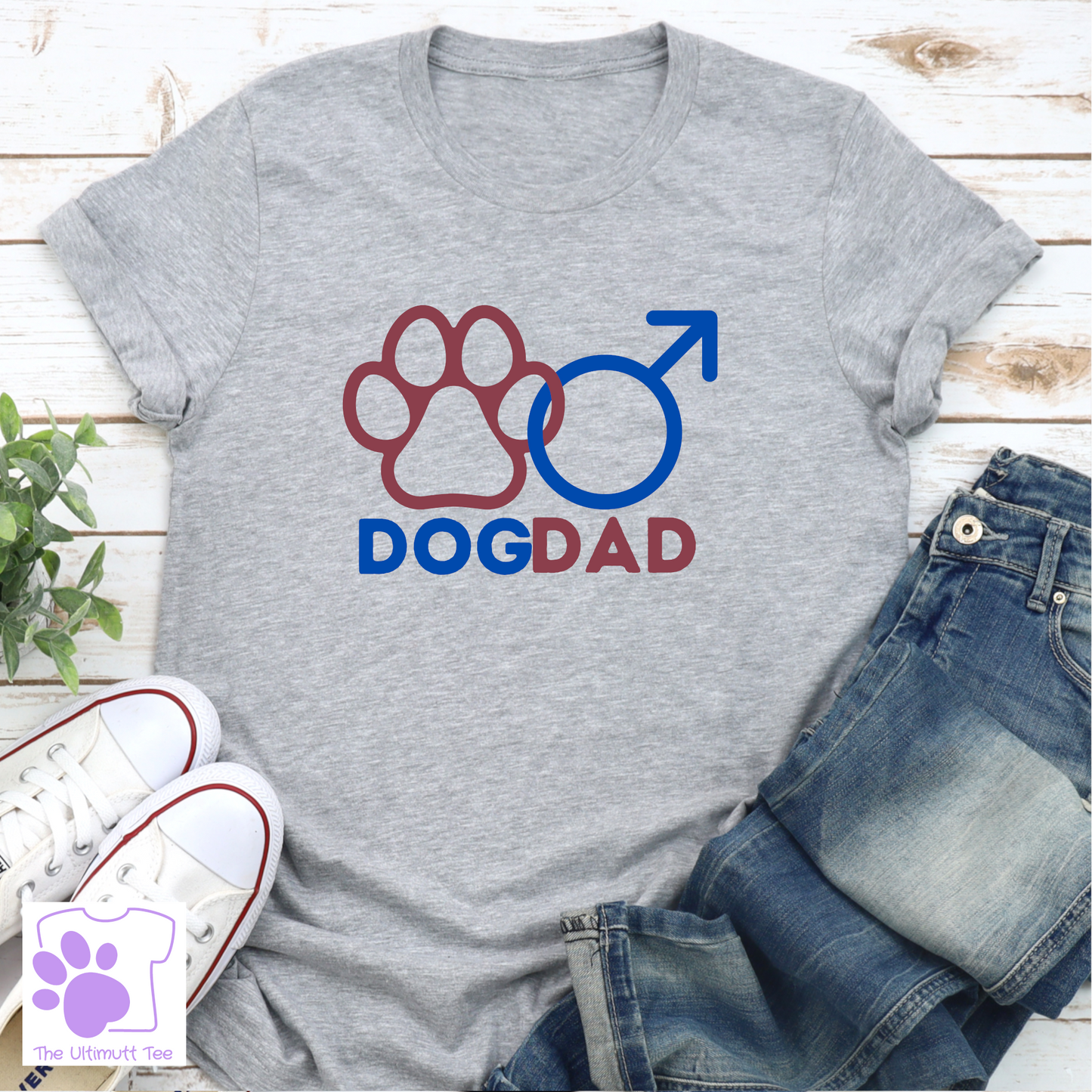 Dog Parent Gender Symbol Paw Print Dog Lover T-shirt