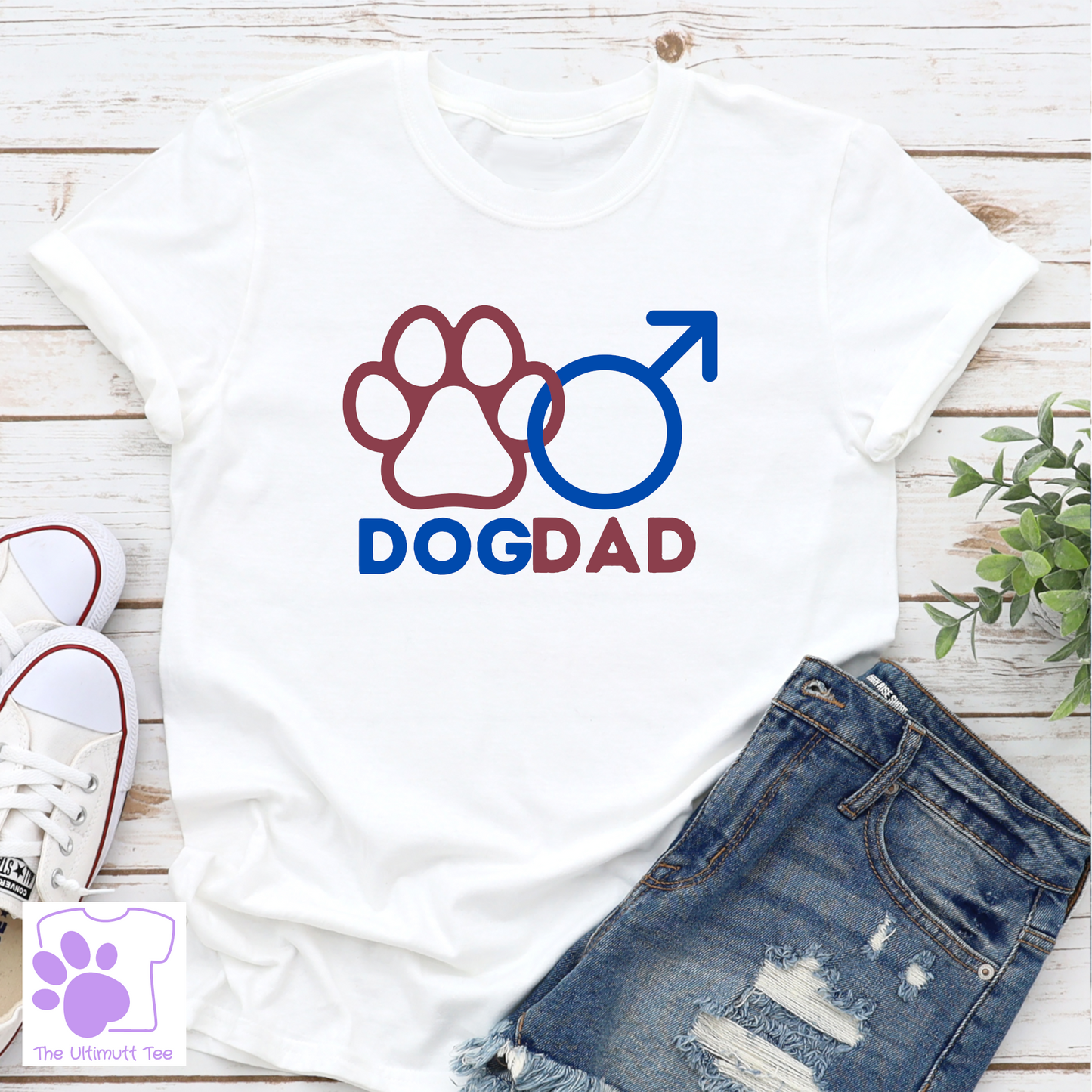 Dog Parent Gender Symbol Paw Print Dog Lover T-shirt