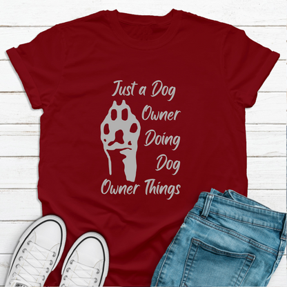 Dog Paw Print Tshirt Pawprint Dog Lover T shirt Dog Owner Gift burgundy