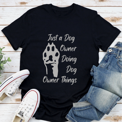 Dog Paw Print Tshirt Pawprint Dog Lover T shirt Dog Owner Gift black