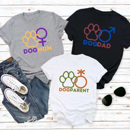 Dog Parent Gender Symbol Paw Print Dog Lover T-shirt