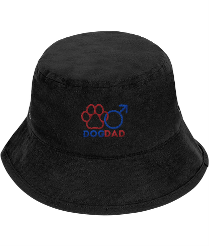 Dog Dad Gender Symbol Paw Print Dog Lover Bucket Hat