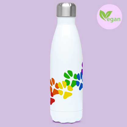 Rainbow Paw Prints Dog lover 500ml Water Bottle