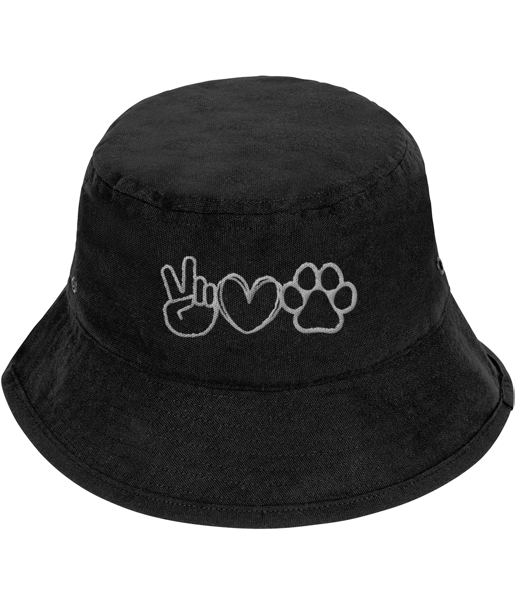 Black dog cheap bucket hat