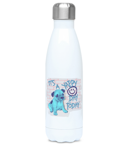 It's A Yappy Day Today Puppy Graffiti Dog lover 500ml Water Bottle