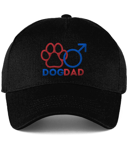 Dog Dad Gender Symbol Paw Print Dog Dad Cotton Cap