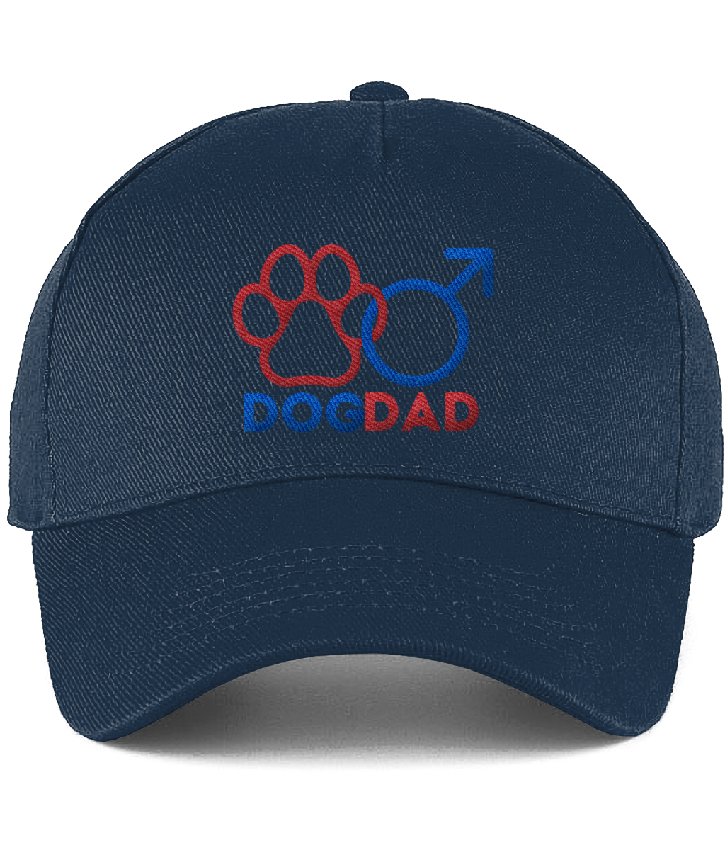 Dog Dad Gender Symbol Paw Print Dog Dad Cotton Cap