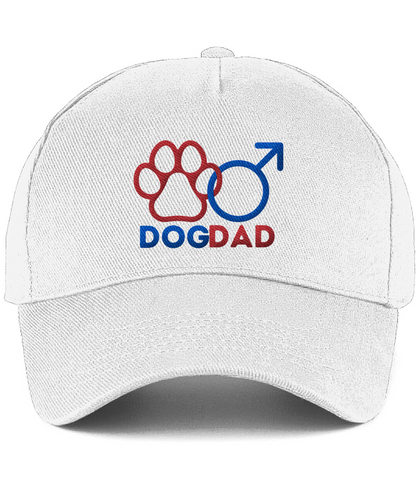 Dog Dad Gender Symbol Paw Print Dog Dad Cotton Cap