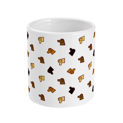 Labrador Coffee Mug Dog Pattern Mug Labrador Lover Coffee Mug Dog Lover Gift