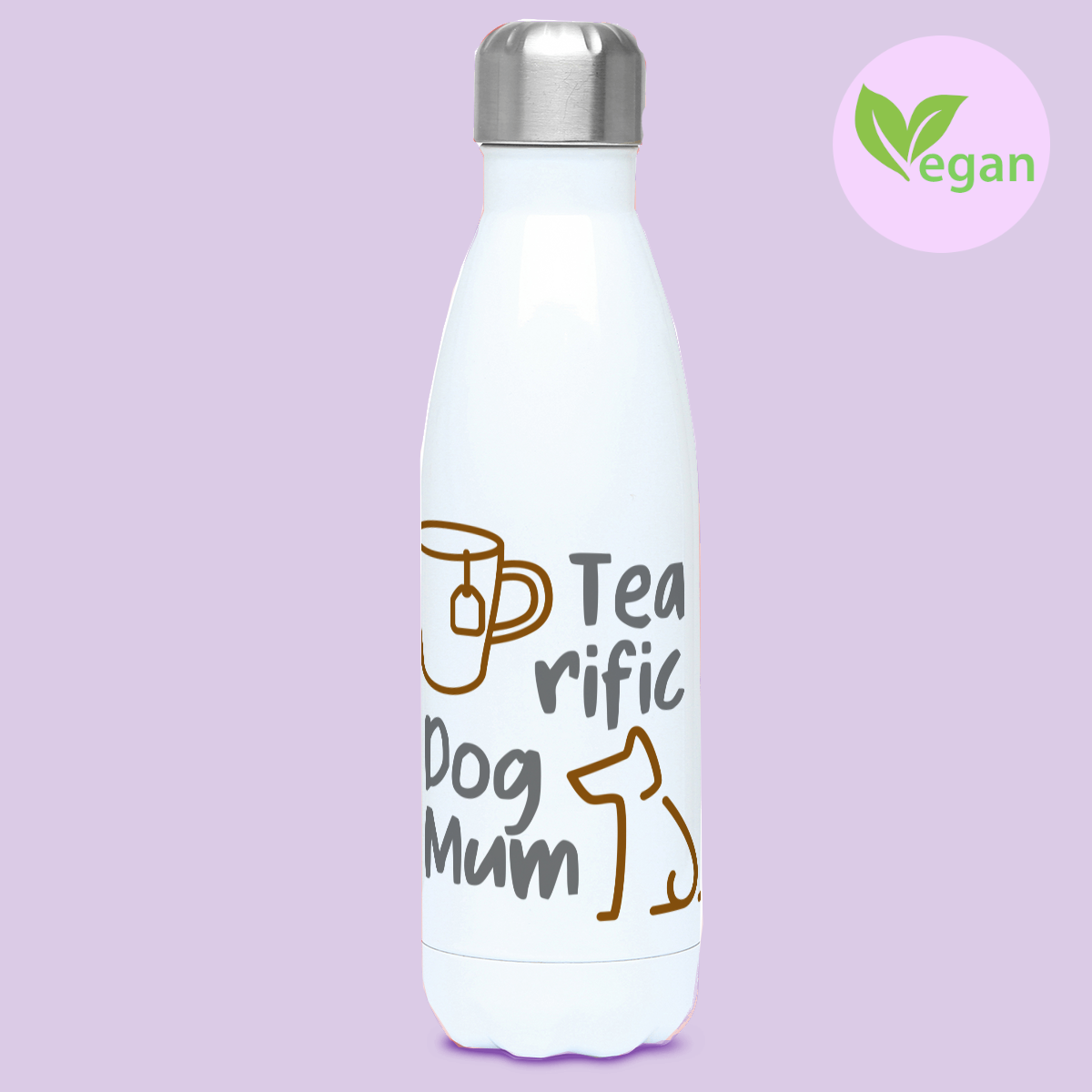 Tea-rific Dog Mum Tea Drinker Dog lover 500ml Water Bottle