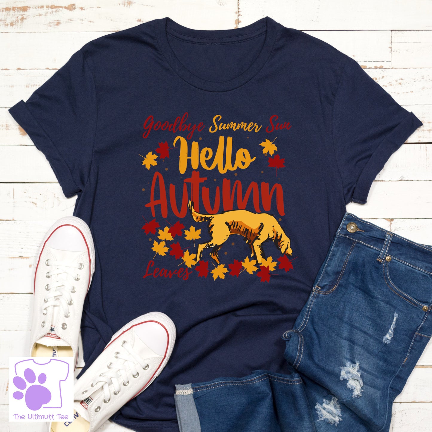 Autumn Leaves Tshirt Dog Walker Shirt Dog Lover T shirt Dog Owner Gift Vegan Tshirt