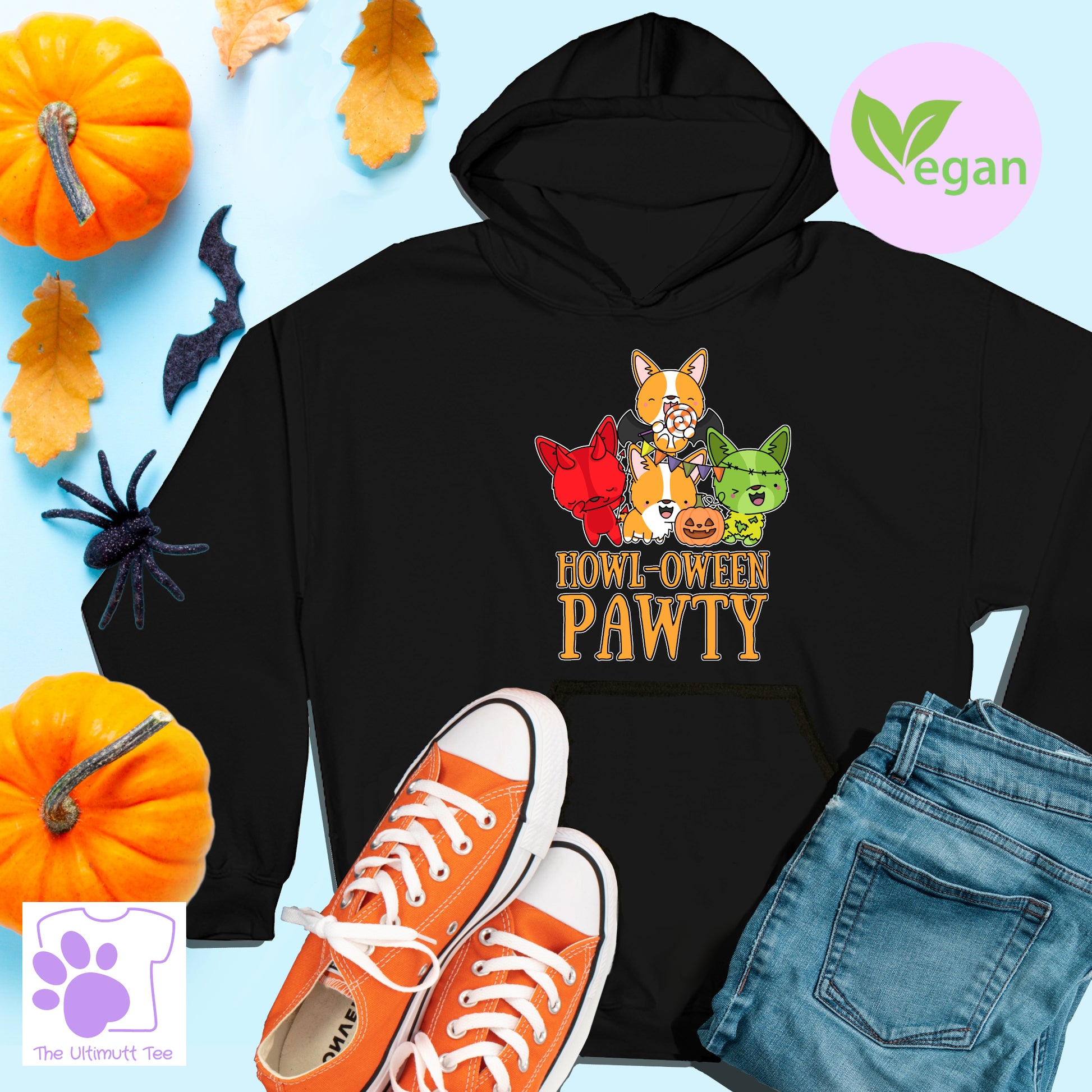 Halloween Dog Lover Hoodie Corgi Halloween Gift For Dog Owner