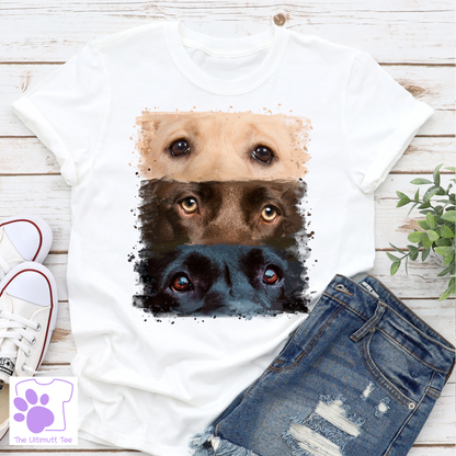 Labrador Eyes Painting Dog lover T-shirt, Dog owner gift