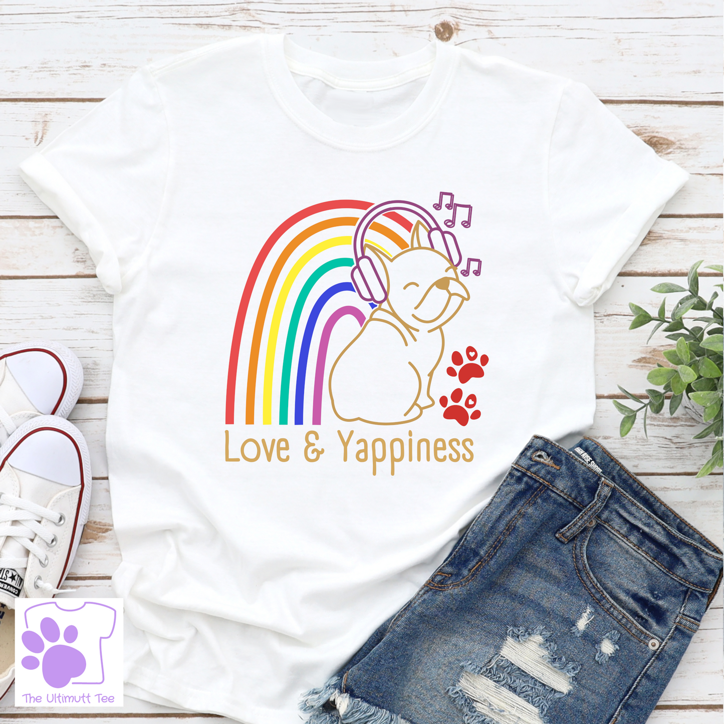 Rainbow Dog Tshirt Pride Dog Lover T shirt Cute Puppy Rainbow Dog Owner Gift